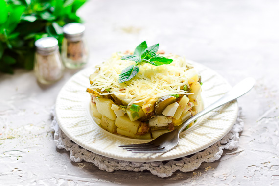 салат с тунцом и картофелем рецепт фото 8